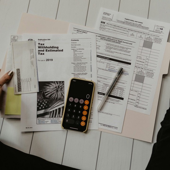 A student reviewing scholarship and funding documents