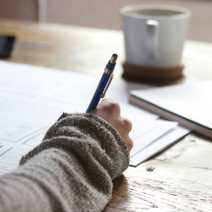 A student planning a study schedule over the summer break